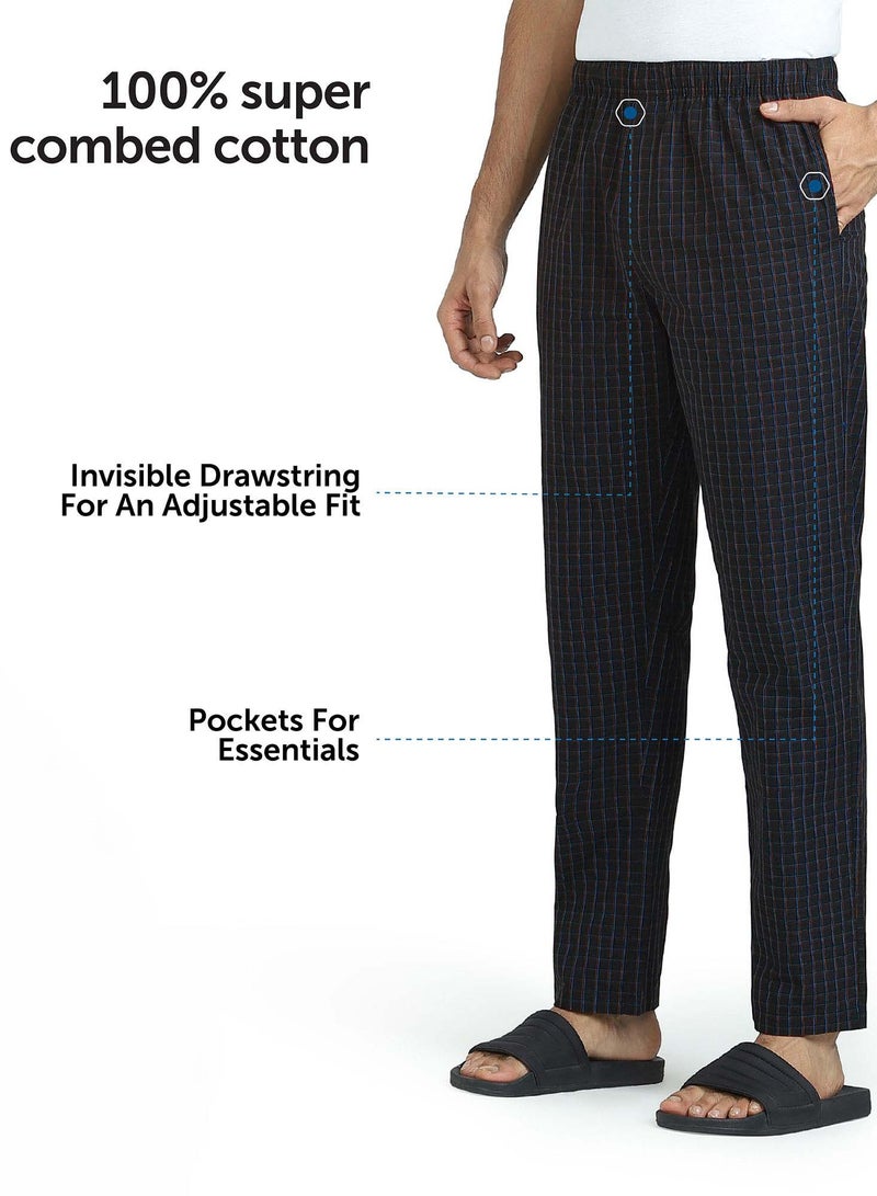 Combed Cotton Checks Men Pyjama