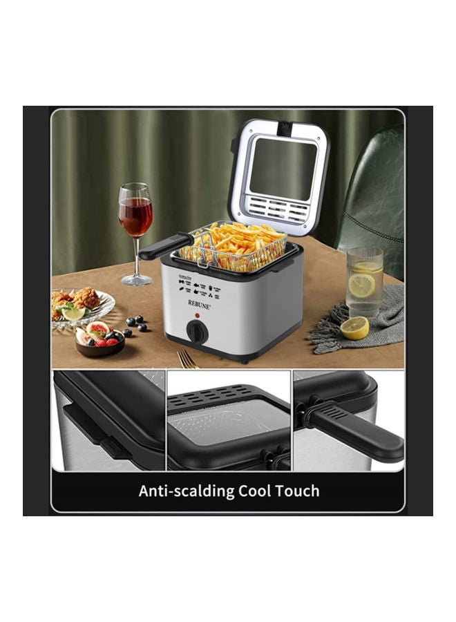 Electric Deep Fat Fryer 2.5 L 1800.0 W RE-11-048 Silver