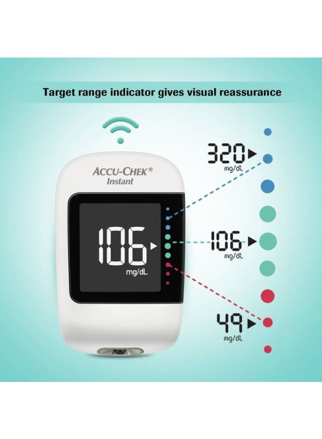 Wireless Instant Blood Glucose Monitoring System With 50-Strip