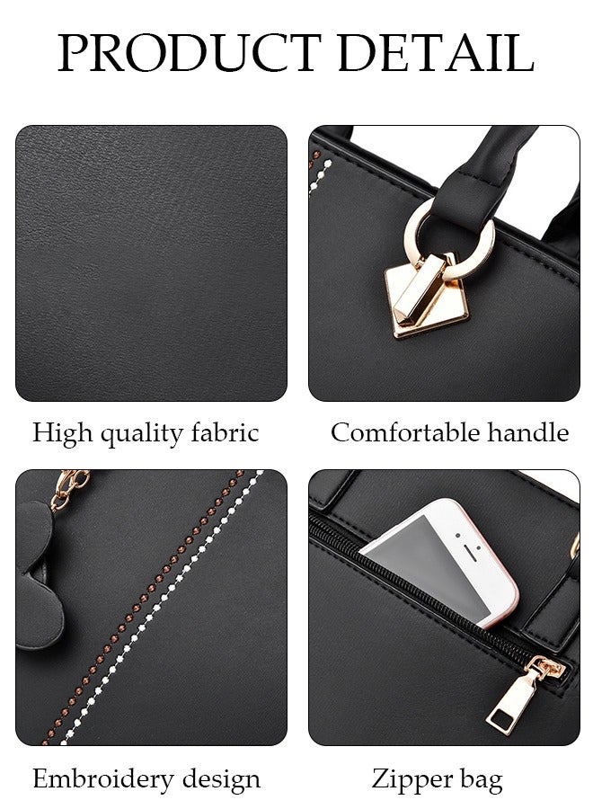 Women's Fashion Handbag Faux Leather Crossbody Bag For Women Large Capacity Tote Bags Top Handle Satchel Fashionable Travel Shoulder Bag For Ladies