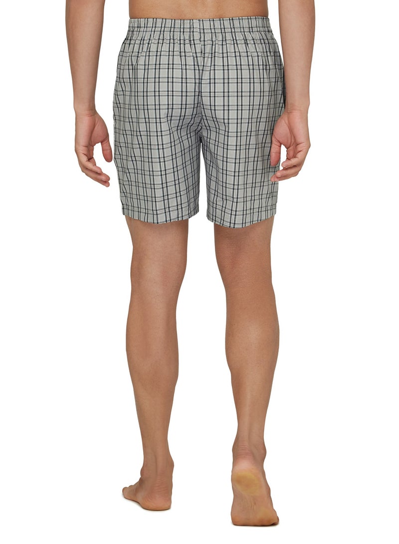 IntelliEaze Super Combed Cotton Boxer Shorts for mens pack of 2