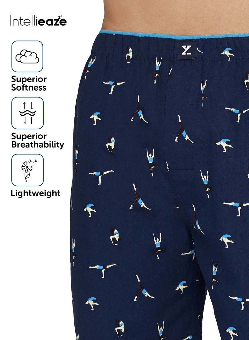 IntelliEaze Super Combed Cotton Boxer Shorts for mens Pack of 2
