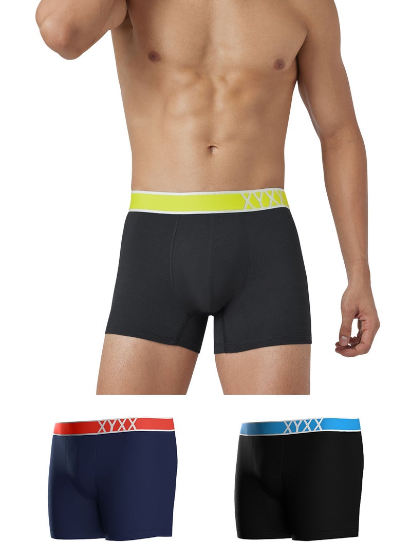 IntelliSoft Micro Modal Solid Volt Trunk for Men Pack of 3