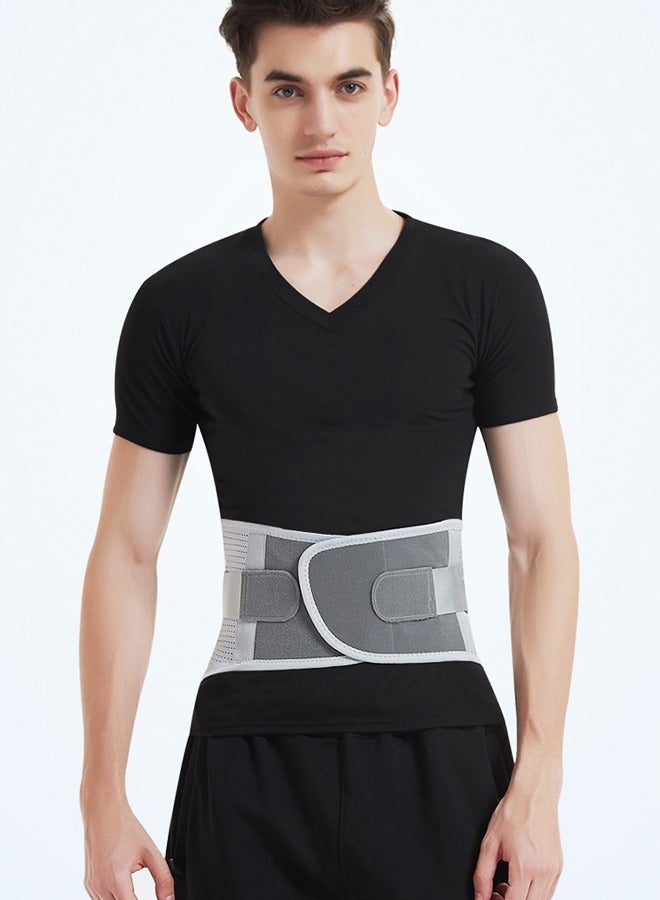 Back Brace Lumbar Support Belt for Lower Back Pain Relief, Breathable Back Support Belt with 4 Metal Support Stays for Heavy Lifting, Work and Exercise, Men and Women, XL