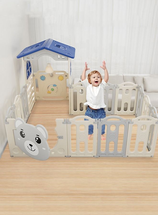 Toddler Baby Play Yards Playhouse Safety Swing Game Indoor Playground for Home