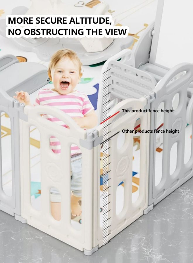 Toddler Baby Play Yards Playhouse Safety Swing Game Indoor Playground for Home