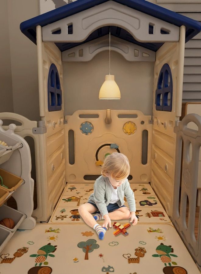Toddler Baby Play Yards Playhouse Safety Swing Game Indoor Playground for Home