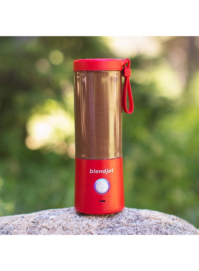 V2 Portable Blender Smoothie Maker, Personal Blender, Fruit Blender, Leak Proof Juicer, BPA-Free 475ml 200W Sports Bottle, USB-C Rechargeable, Ice Crusher With Stainless Steel Blades 475 ml 200 W BJ-V2X-Red Red
