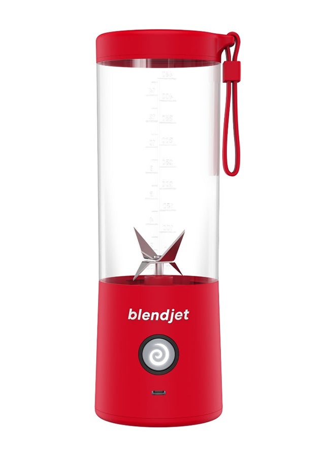 V2 Portable Blender Smoothie Maker, Personal Blender, Fruit Blender, Leak Proof Juicer, BPA-Free 475ml 200W Sports Bottle, USB-C Rechargeable, Ice Crusher With Stainless Steel Blades 475 ml 200 W BJ-V2X-Red Red