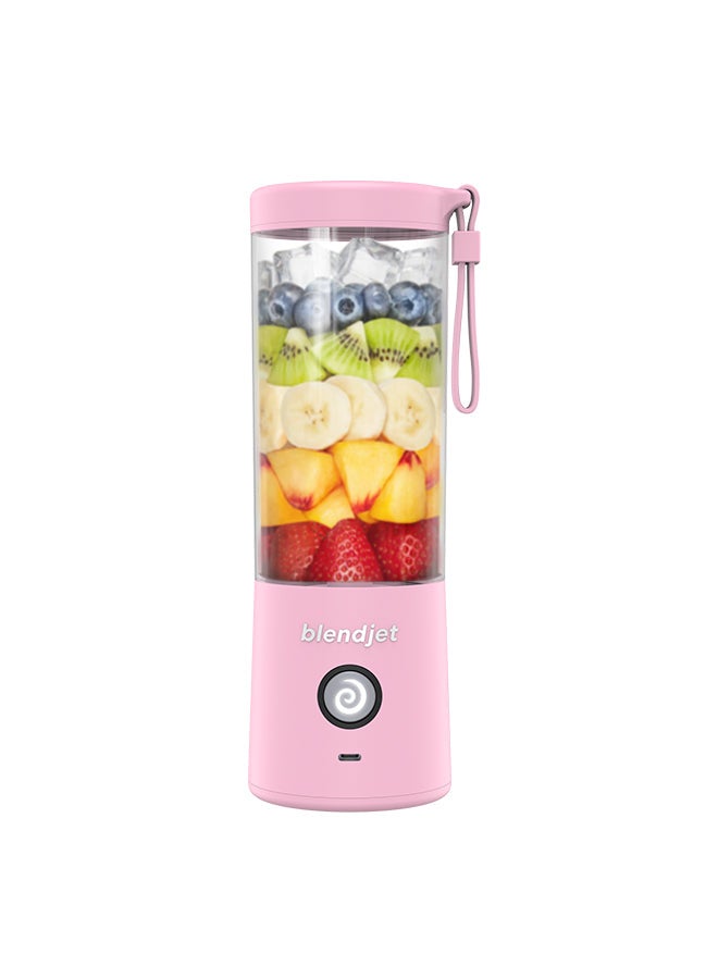 V2 Portable Blender Smoothie Maker, Personal Blender, Fruit Blender, Leak Proof Juicer, BPA-Free 475ml 200W Sports Bottle, USB-C Rechargeable, Ice Crusher With Stainless Steel Blades 475 ml 200 W BJ-V2X-Blush Blush Pink