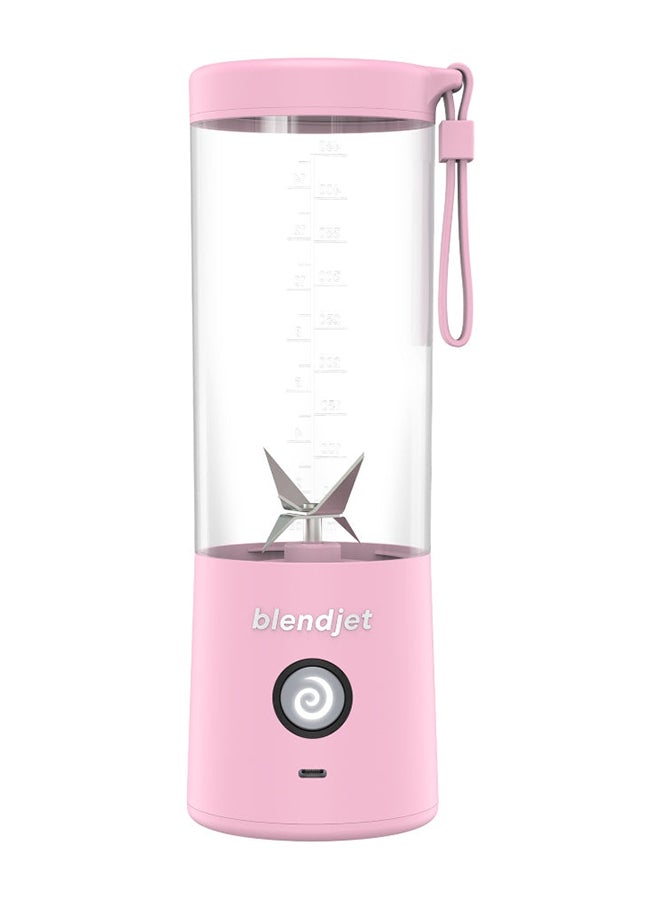 V2 Portable Blender Smoothie Maker, Personal Blender, Fruit Blender, Leak Proof Juicer, BPA-Free 475ml 200W Sports Bottle, USB-C Rechargeable, Ice Crusher With Stainless Steel Blades 475 ml 200 W BJ-V2X-Blush Blush Pink