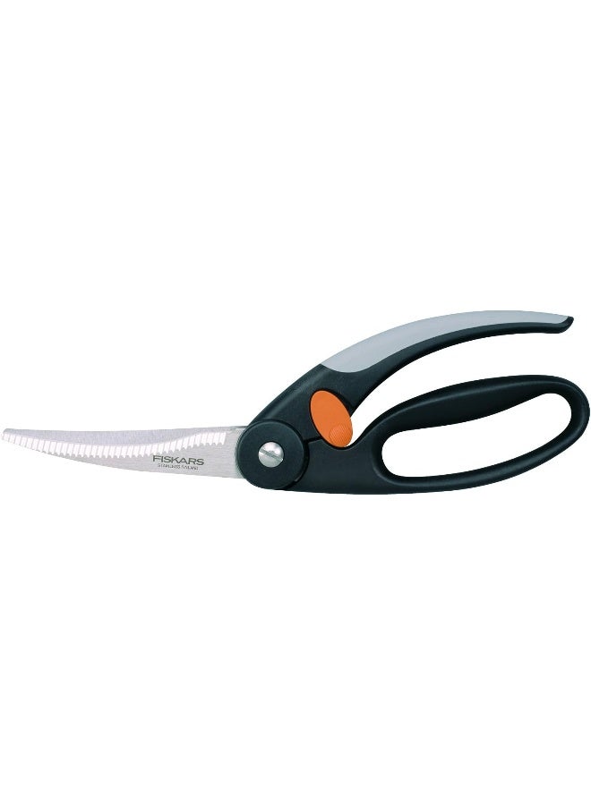 Fiskar 859975 Kitchen Scissor  Black/Grey Multi Color