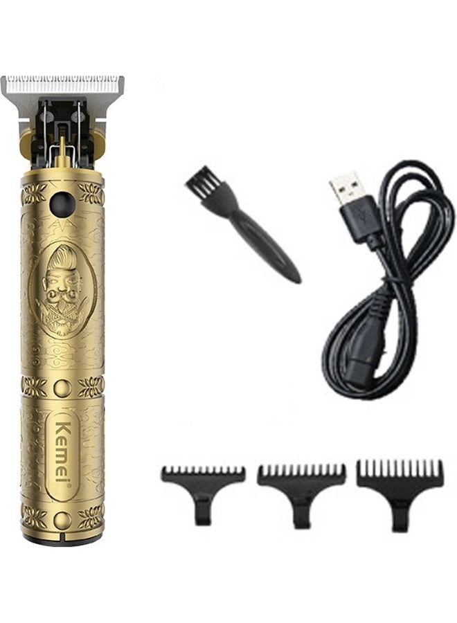 Barber Shop Oil Head Electric Trimmer Professional Haircut Shaver Carving Hair Beard Machine Styling Tool Gold