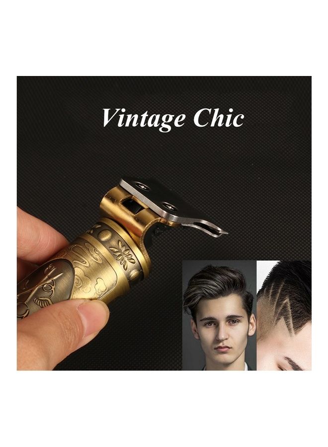 Barber Shop Oil Head Electric Trimmer Professional Haircut Shaver Carving Hair Beard Machine Styling Tool Gold