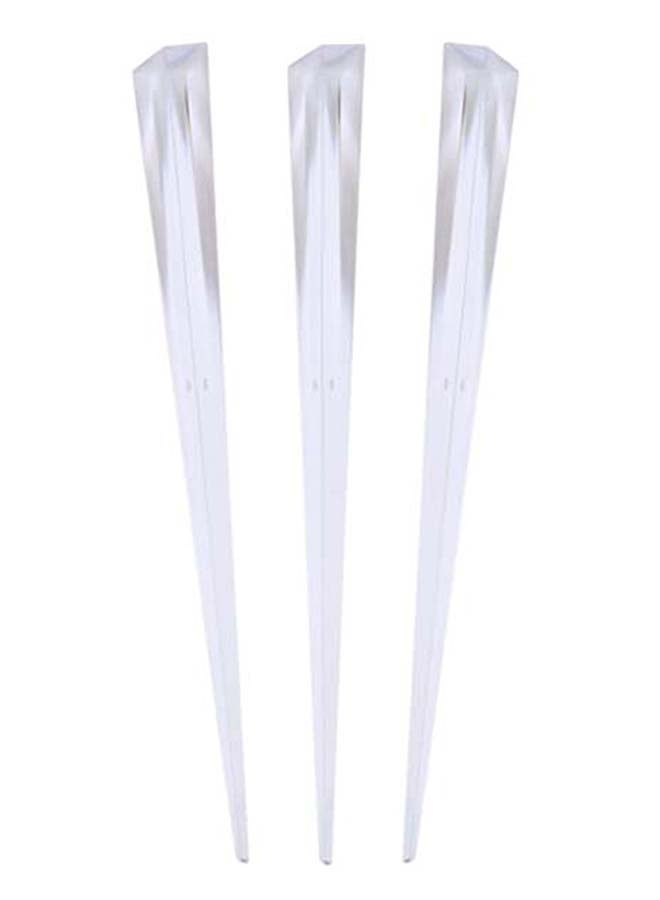 1000-Piece Long Thick Prism Stirrer Clear 7inch