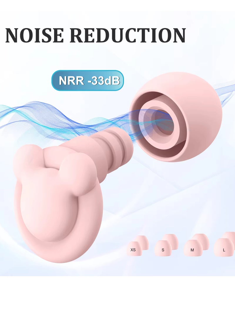 EarPlugs for Noise Reduction Black - Noise Cancelling Ear Protection, Perfect for Sleep, Concerts, Work, Study