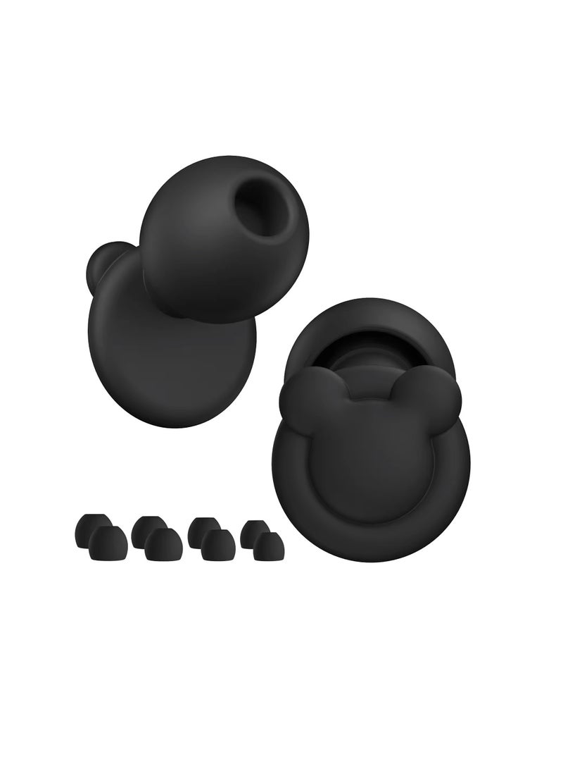 EarPlugs for Noise Reduction Black - Noise Cancelling Ear Protection, Perfect for Sleep, Concerts, Work, Study