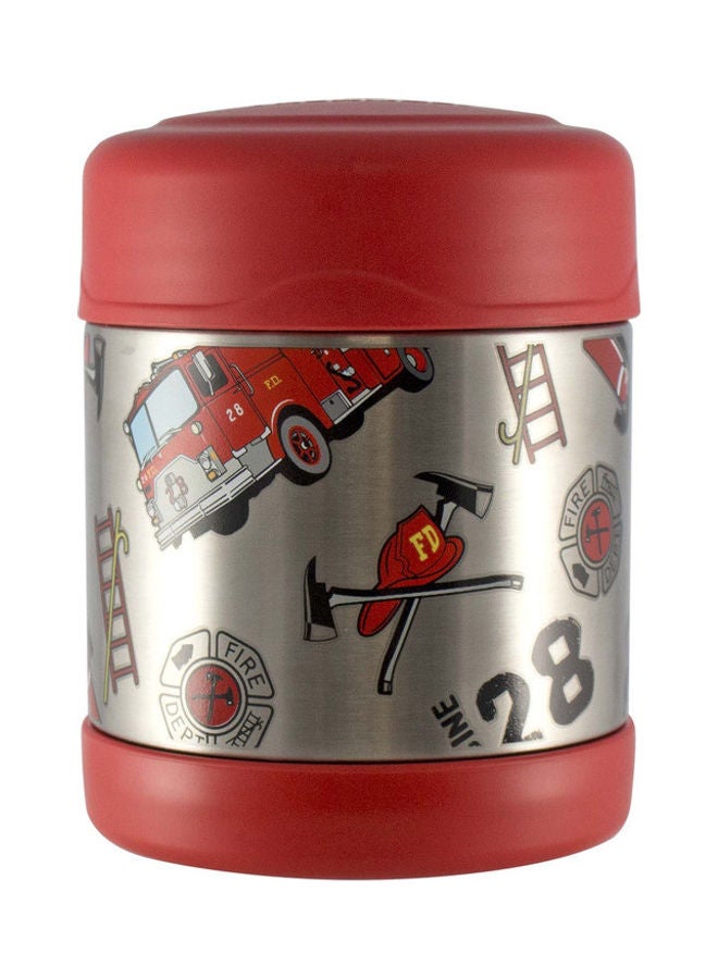 Thermos Funtainer Stainless Steel Food Jar -Fire Truck Red 290ml