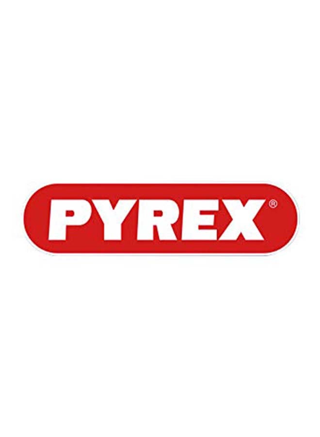 Pyrex Cook&Store Set of 2 Rectangle with Red Lid 1.1+2.5L Transparent 28 x 20 x 9 cm 2.5L / 23 x 15 x 6 cm 1.1Lcm