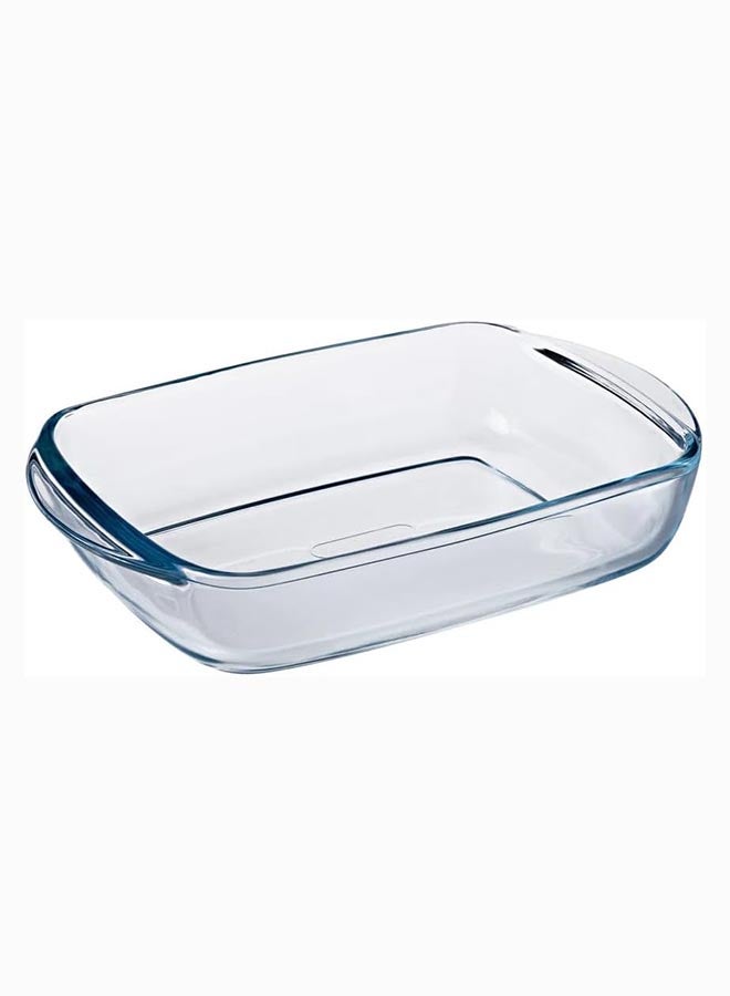 Pyrex Cook&Store Set of 2 Rectangle With Green Lid 1.2L+2.5L Transparent 28 x 20 x 9 cm 2.5L / 23 x 15 x 7 cm 1.2Lcm