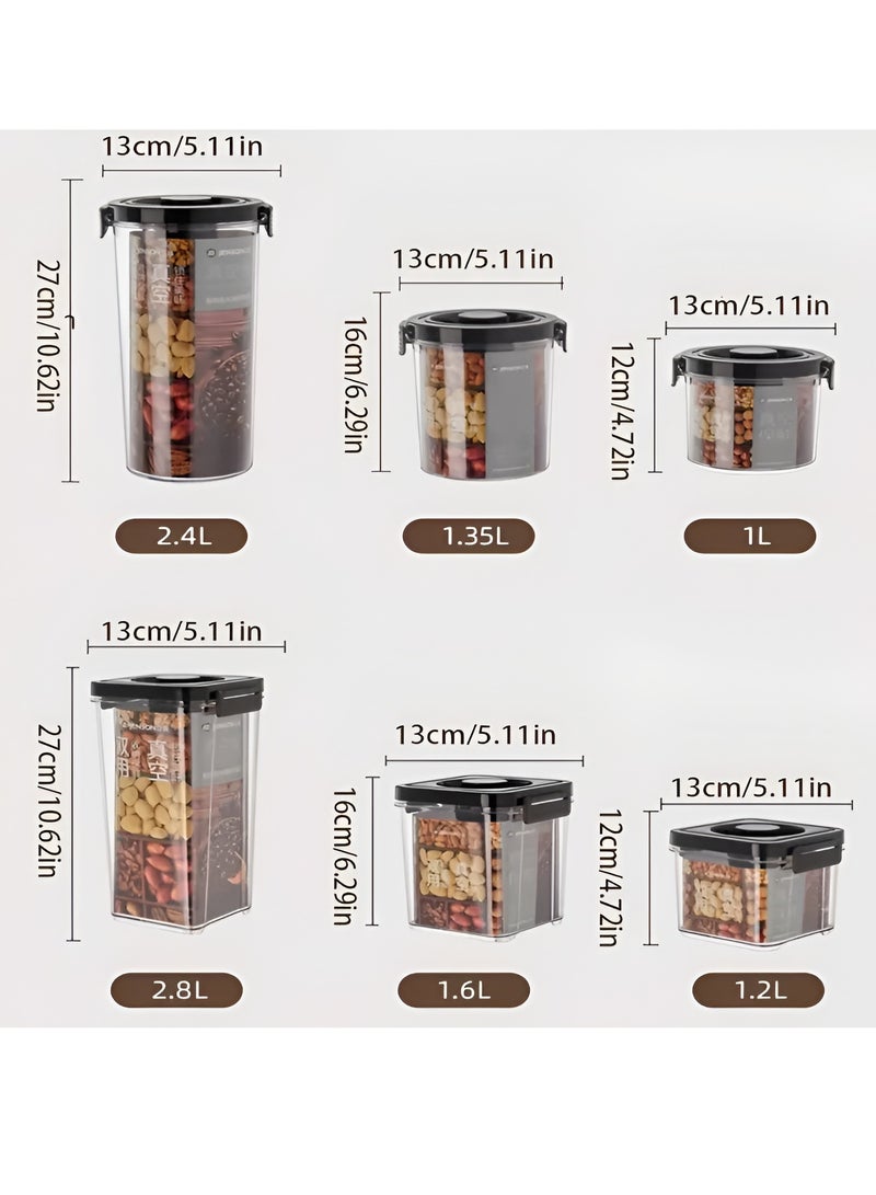 Food Storage Containers, Set - 5-Piece Airtight for Kitchen Pantry and Fridge Organization