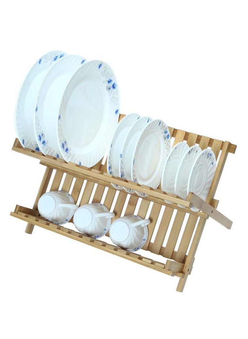 2 Tier Bamboo Dish Drying Rack