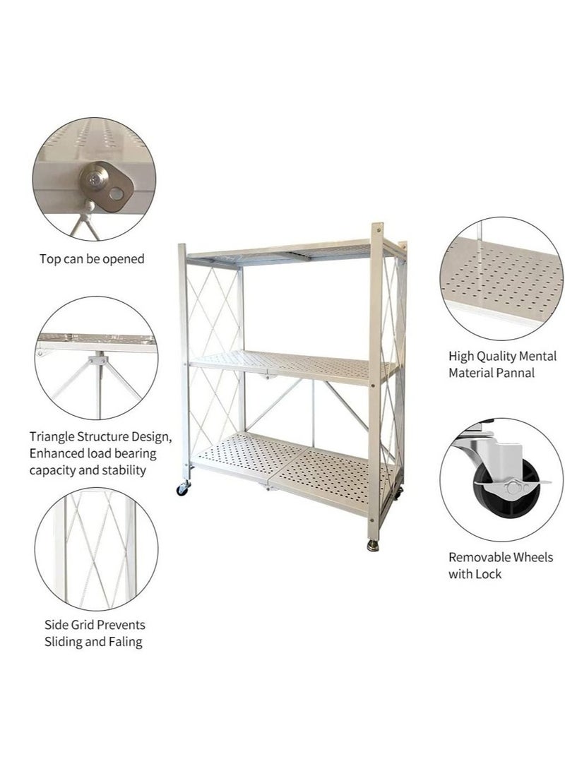 3 tier Kitchen Metal Rack white