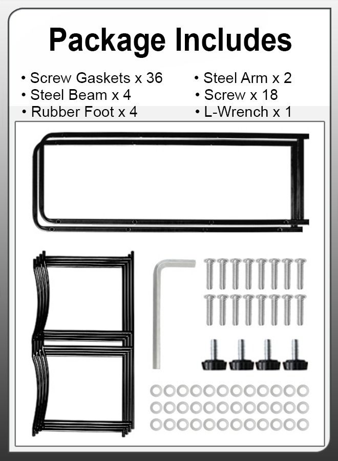 8 Bottles Storage Rack 4 Tier Reinforced Carbon Steel Heavy Duty 5-Gallon Water Cane Jug Holder Cooler Organizer Shelf For Home Kitchen Office Garages Restaurant Gym Stand Shelves