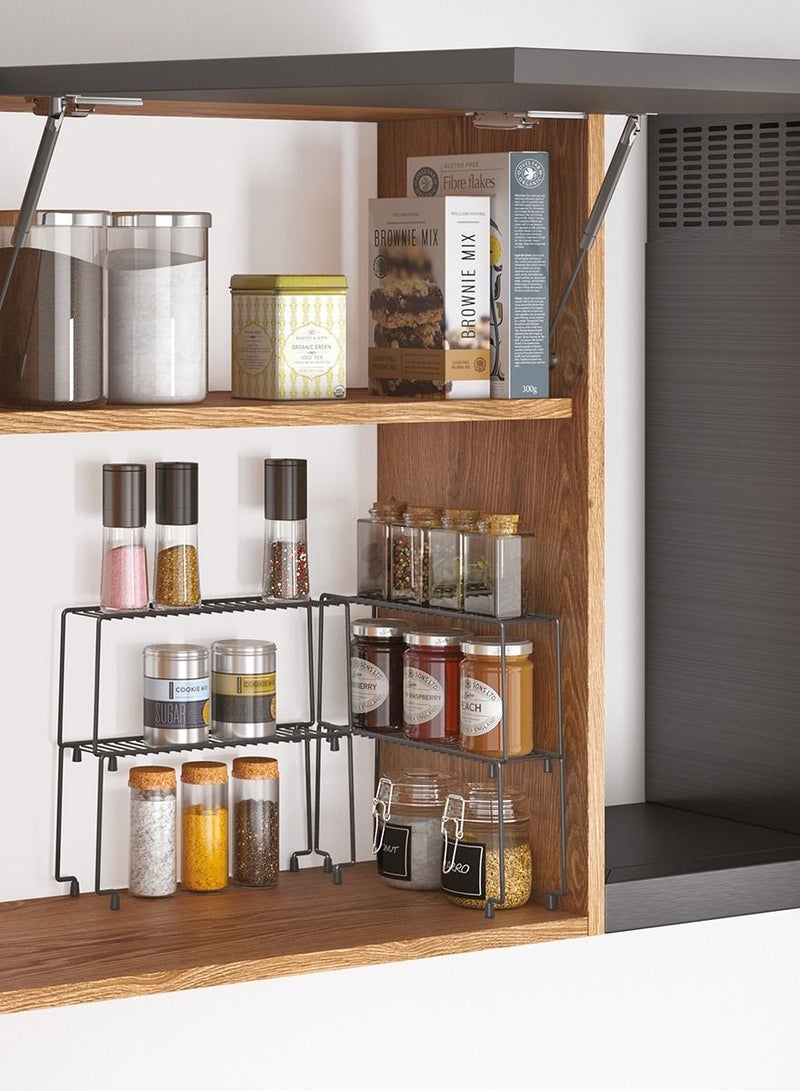 Stainless Steel Set Of 2 Stackable Narrow Shelves, Italy