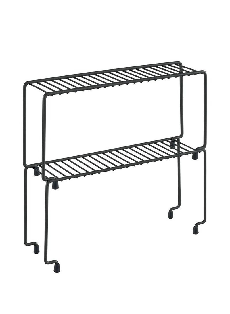 Stainless Steel Set Of 2 Stackable Narrow Shelves, Italy