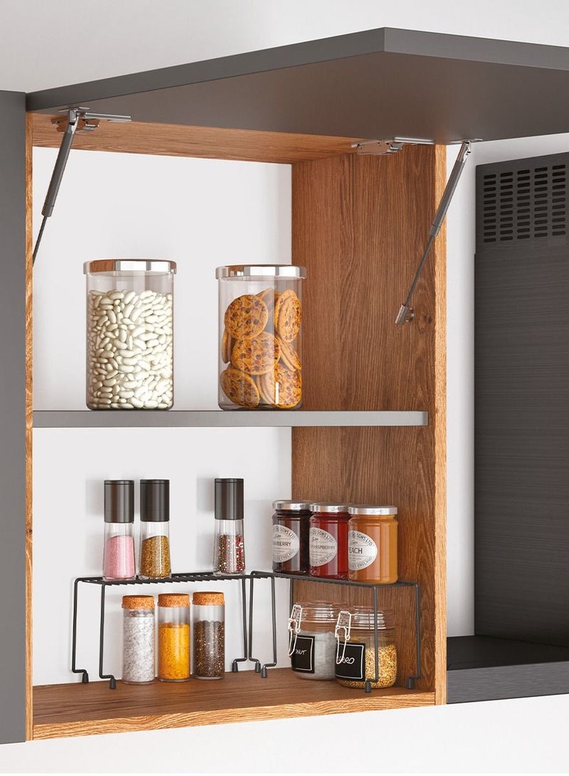 Stainless Steel Set Of 2 Stackable Narrow Shelves, Italy