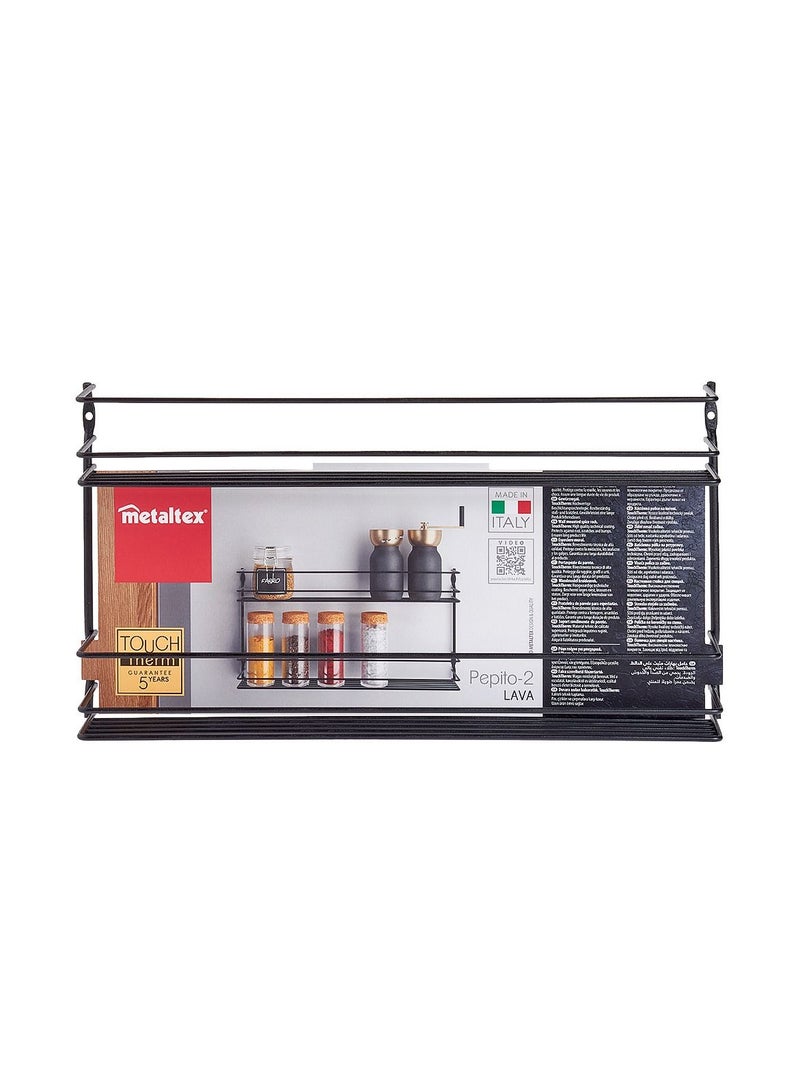 Stainless Steel 2-Tier Spice Shelf, Italy