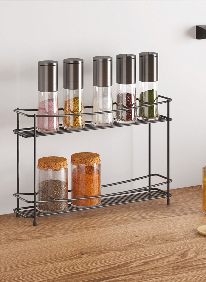 Stainless Steel 2-Tier Spice Rack Lava, Italy