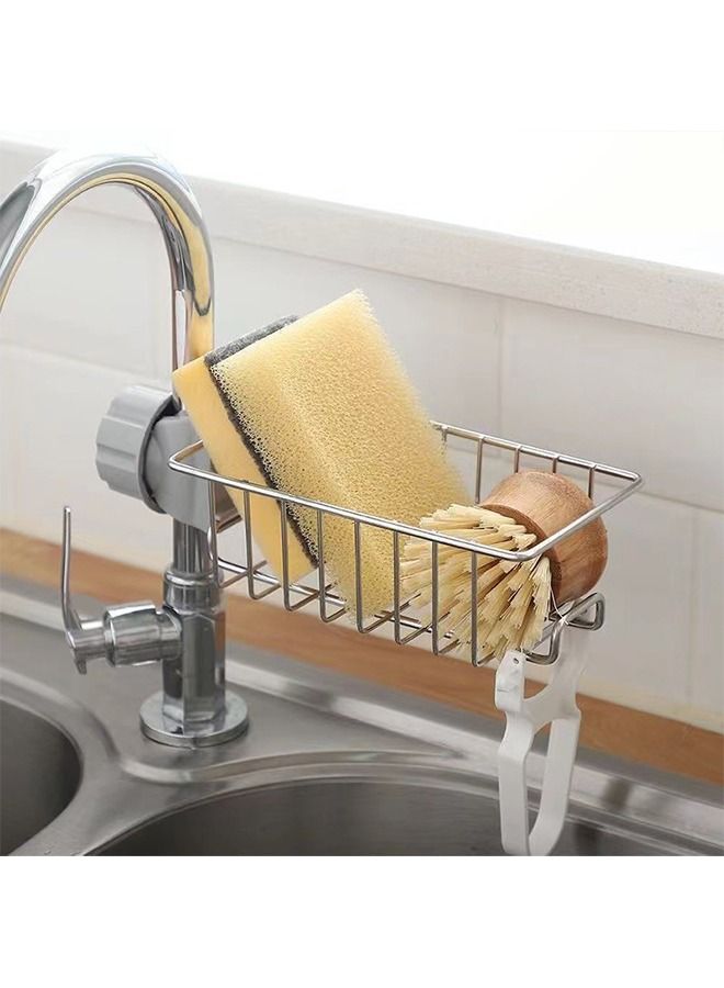 2 Tiers Dish Drying Stand with a Faucet Rack