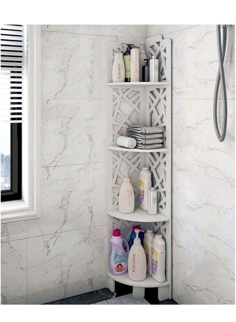 Bathroom Shelf Corner Storage Stand 18x120cm