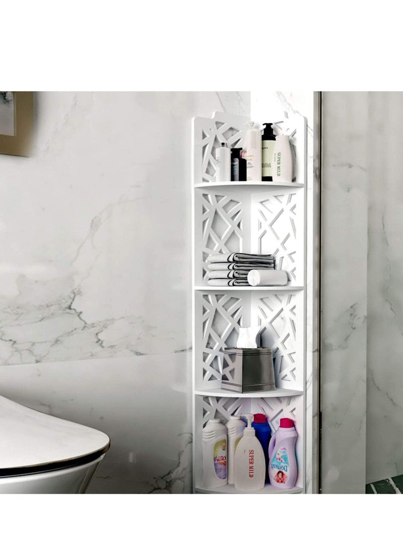 Bathroom Shelf Corner Storage Stand 18x120cm