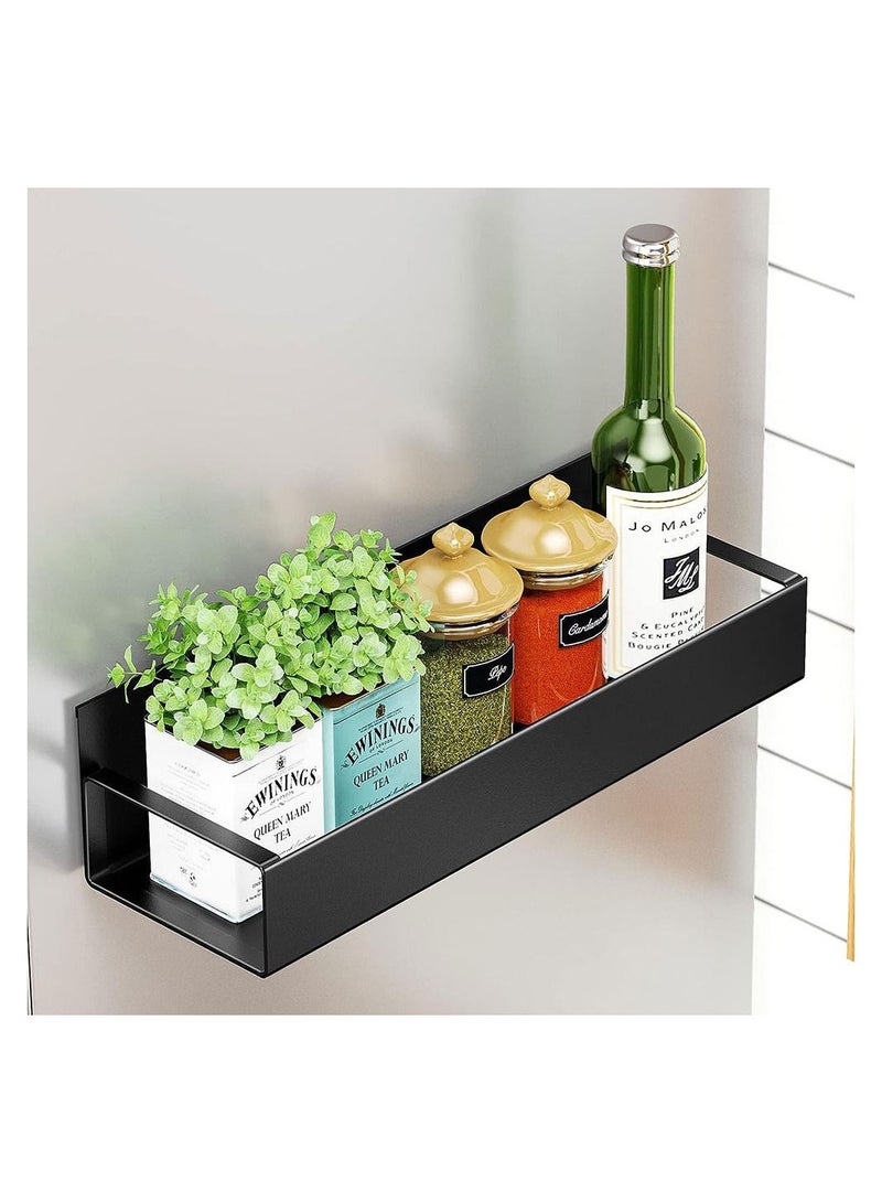 COOLBABY 4 Pack Kitchen Refrigerator Side Shelf Moveable Fridge Magnetic Spice Racks Punch Free Storage Rack