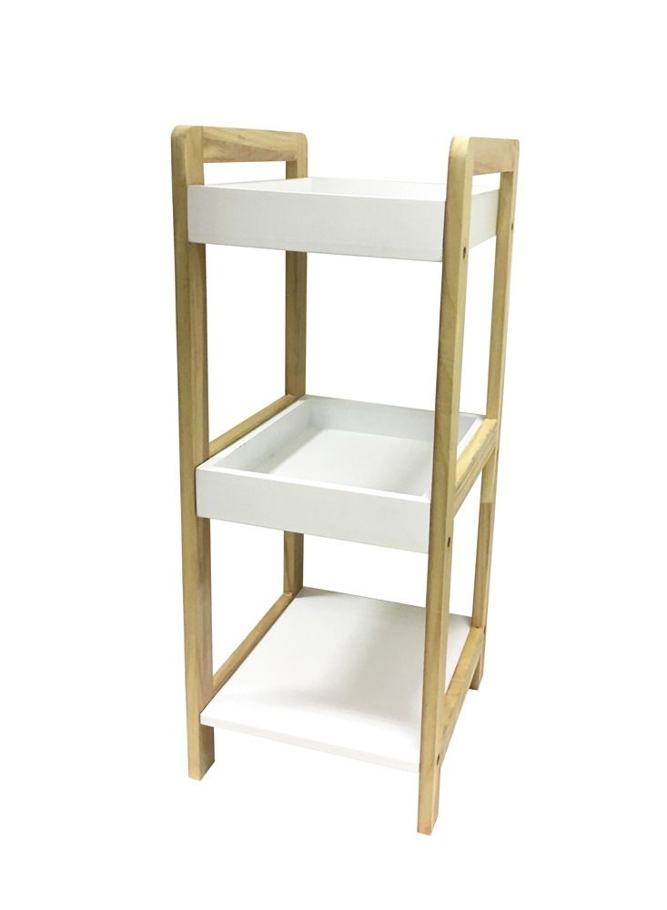 Multipurpose Bathroom Storage Organizer Rack Shelf Bamboo Stand Flowers Rack Plants Stand Wooden Bookcase Multifunctional Storage Rack Shelving Unit For Office Living Room Kitchen