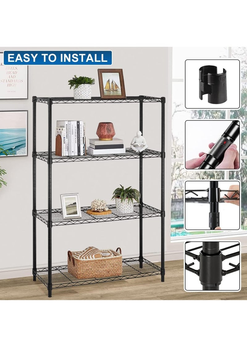 5-Layer Storage Rack, Without Wheels, Large Capacity, Used In A Variety Of Places, Black