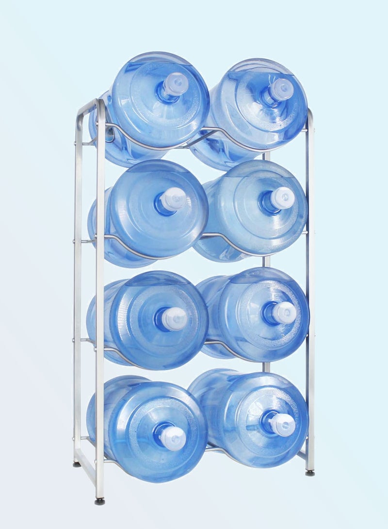 Heavy Duty 5-Gallon Water Bottle Storage Rack (8 Bottles)