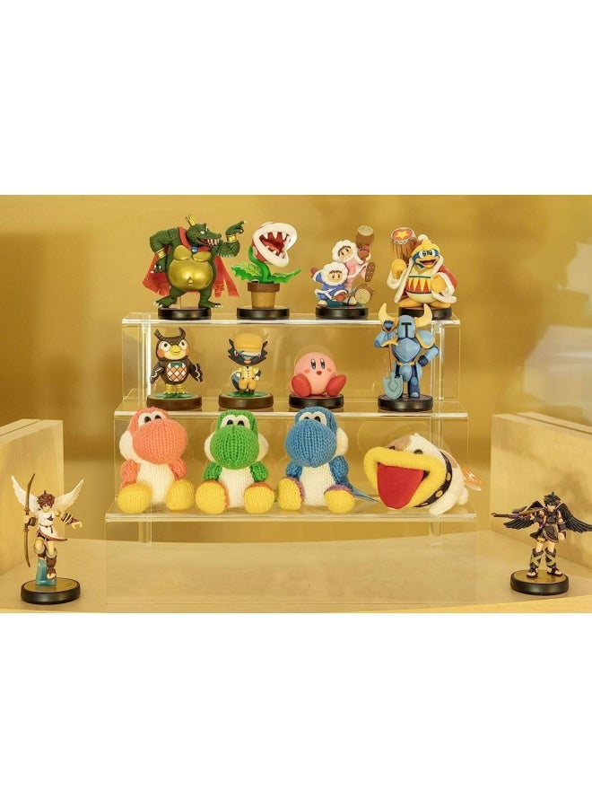 3 Steps Acrylic Riser Display Shelf For Amiibo Funko Pops Figures Clear 9 Inches W By 6.25 Inches