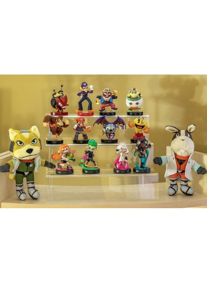 3 Steps Acrylic Riser Display Shelf For Amiibo Funko Pops Figures Clear 9 Inches W By 6.25 Inches