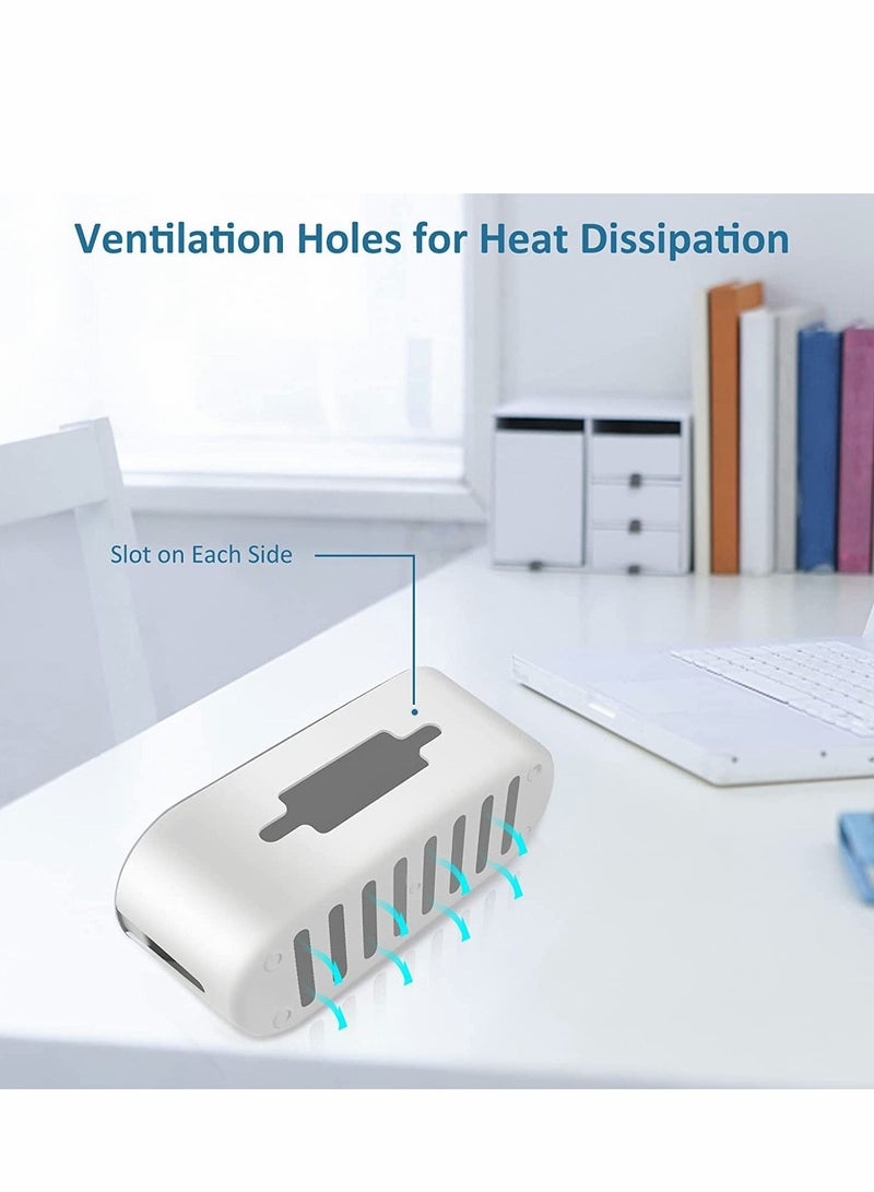 Cable Management Box, Wire Organizer Floor Cable Organizer Box, Cord Organizer to Hide Conceal Power Strips and Electrical Cords from TV Computers Desk, Hide Wires to Keep Tidy for Home Office