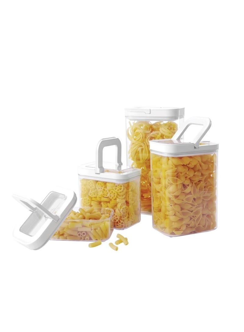 4-Piece LOCK2GO Round Fliplock Canisters Set