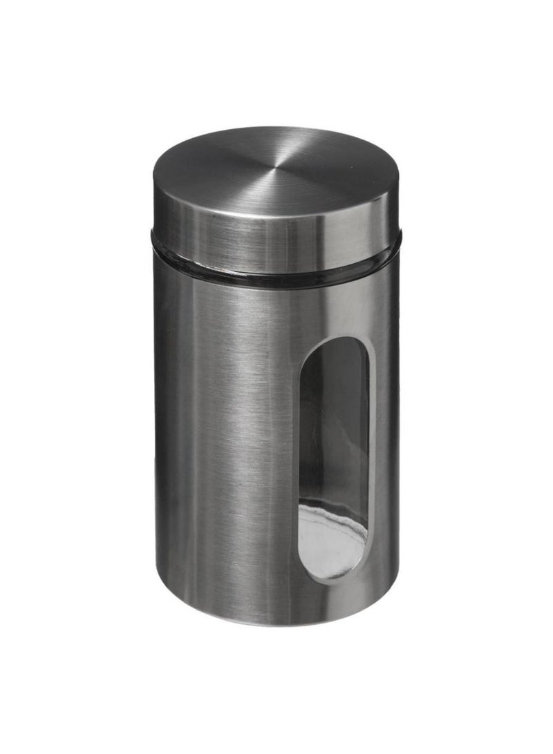 Stainless Steel And Glass Jar 900 Ml