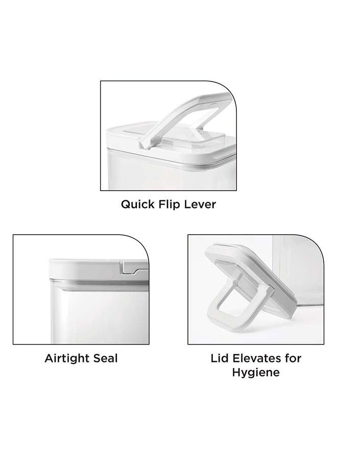 Lock2Go Rectangle Fliplock Canisters 4 Pcs. Set