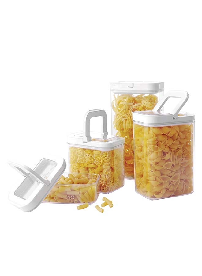 Lock2Go Rectangle Fliplock Canisters 4 Pcs. Set