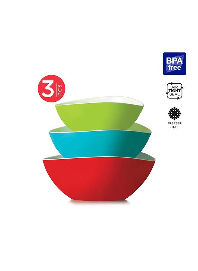 Lock2Go Teardrop Bowl 3 Pcs. Set