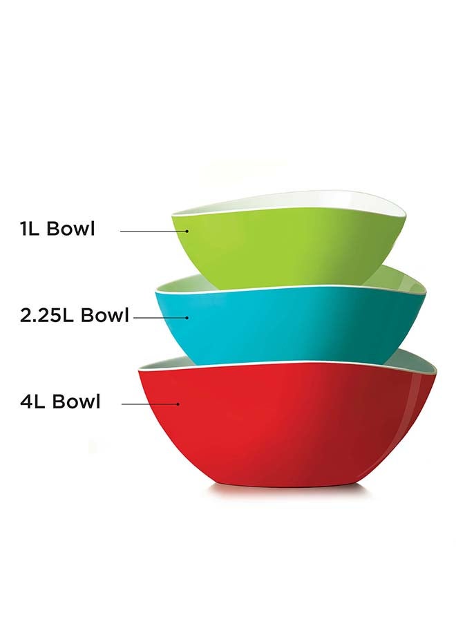 Lock2Go Teardrop Bowl 3 Pcs. Set