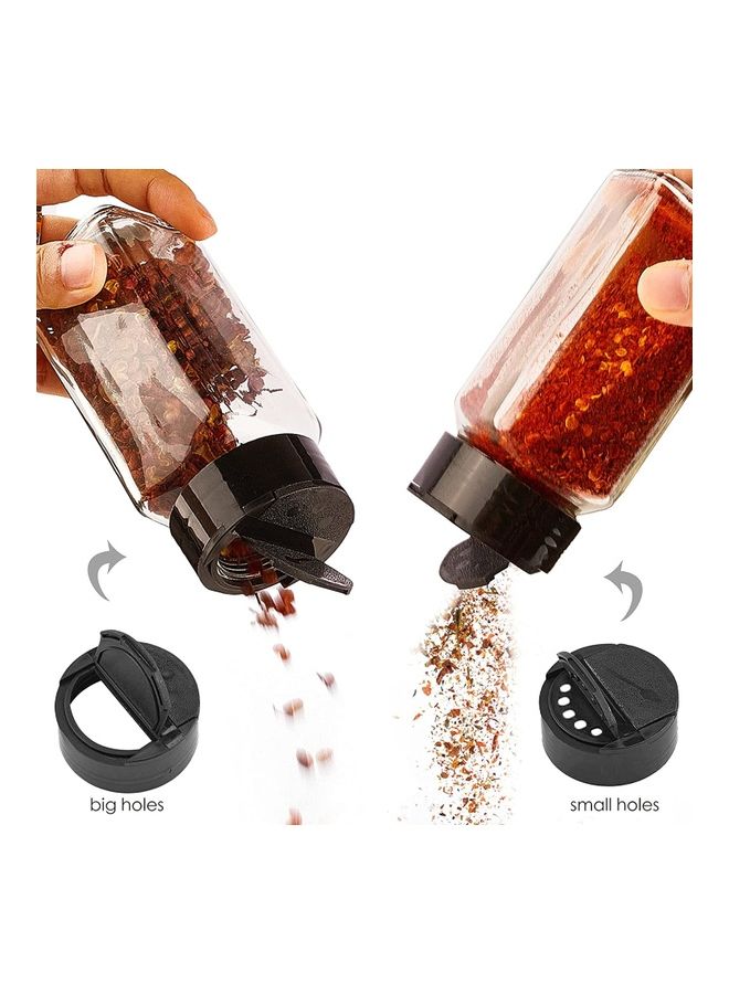 24-Piece Glass Spice Jar Set Multicolour 10.5x4.3cm